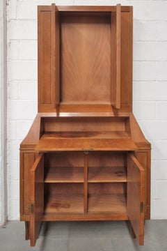 High Sideboard in Wood and Briar, 70s