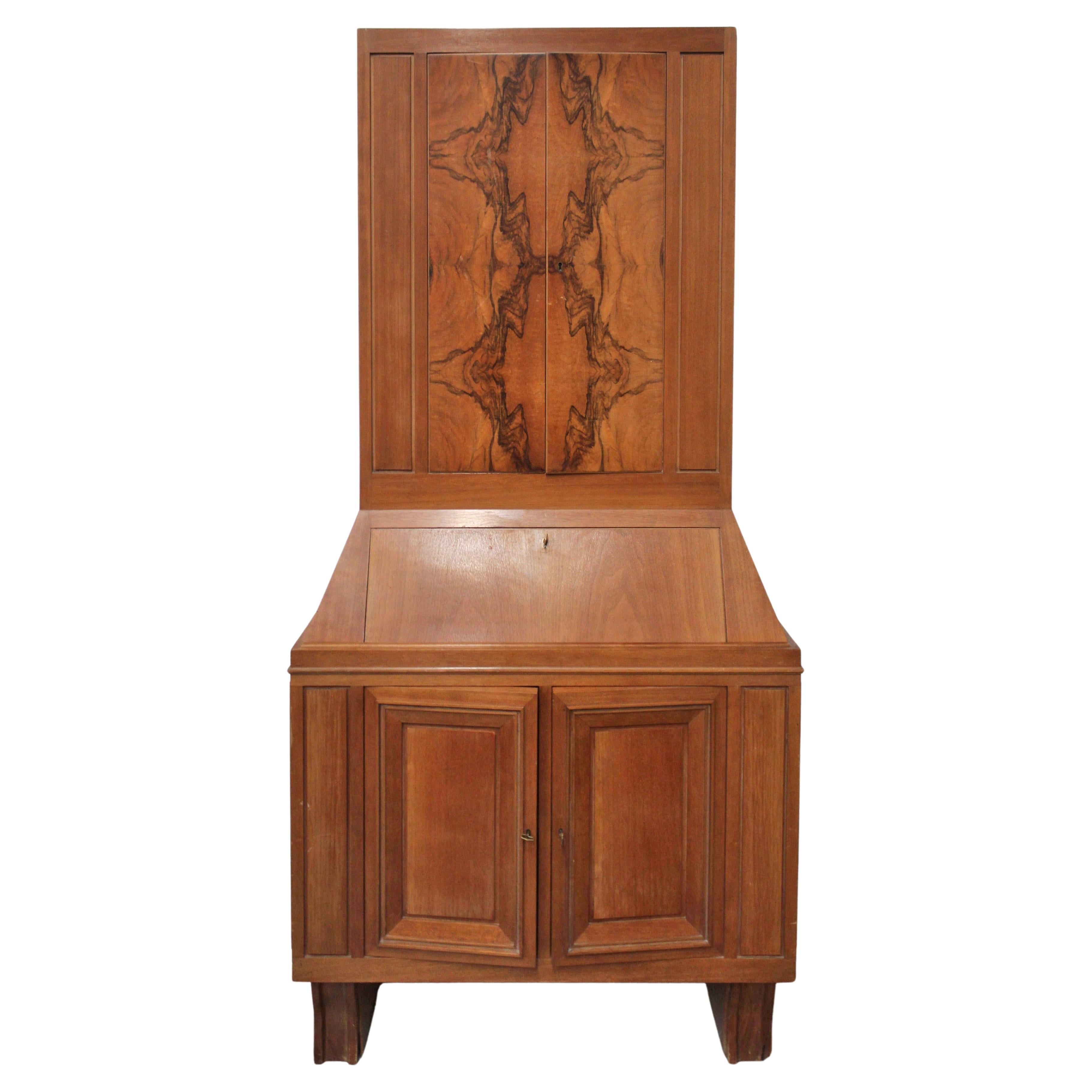 High Sideboard in Wood and Briar, 70s