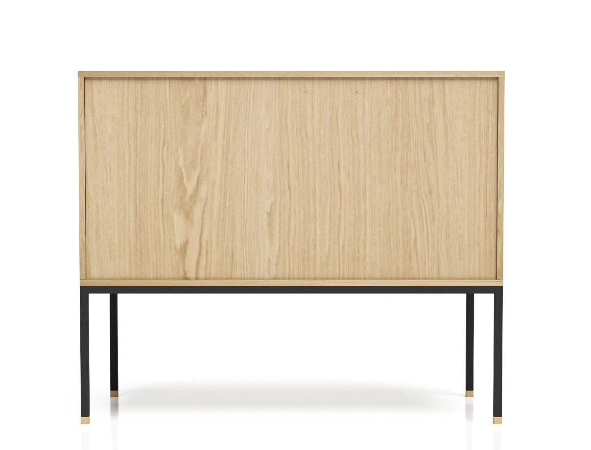 Lacquered High Sideboard model Cosmopol. 2 doors For Sale