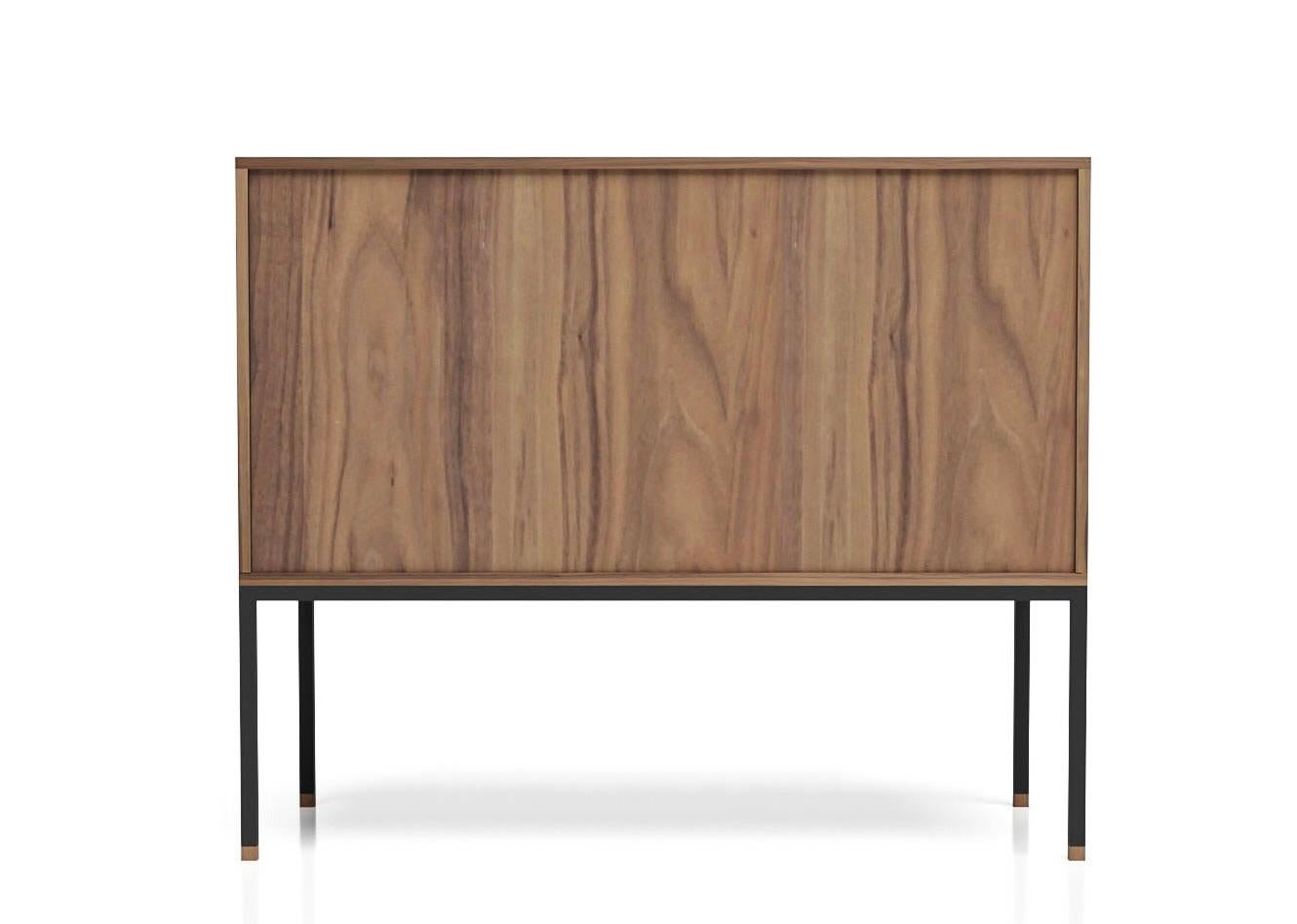 Lacquered High Sideboard model Cosmopol. 2 doors For Sale