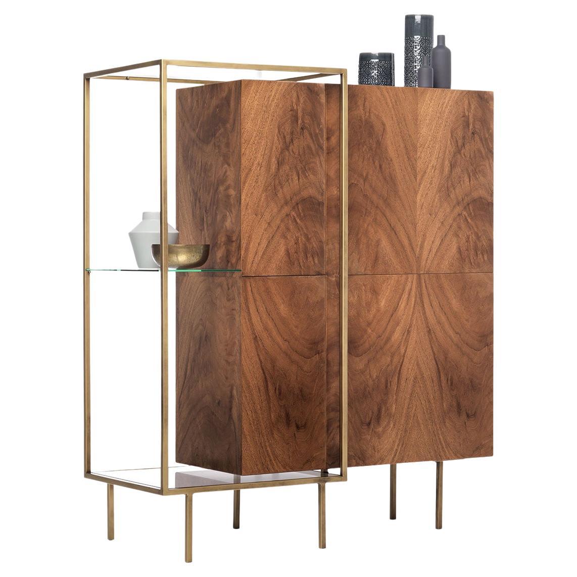 High sideboard Mogg ZOOM - Mahogany veneer