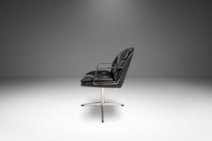 High-Stance Office Chair in Chrome and Vinyl After Charles Pollock, USA, 1960s