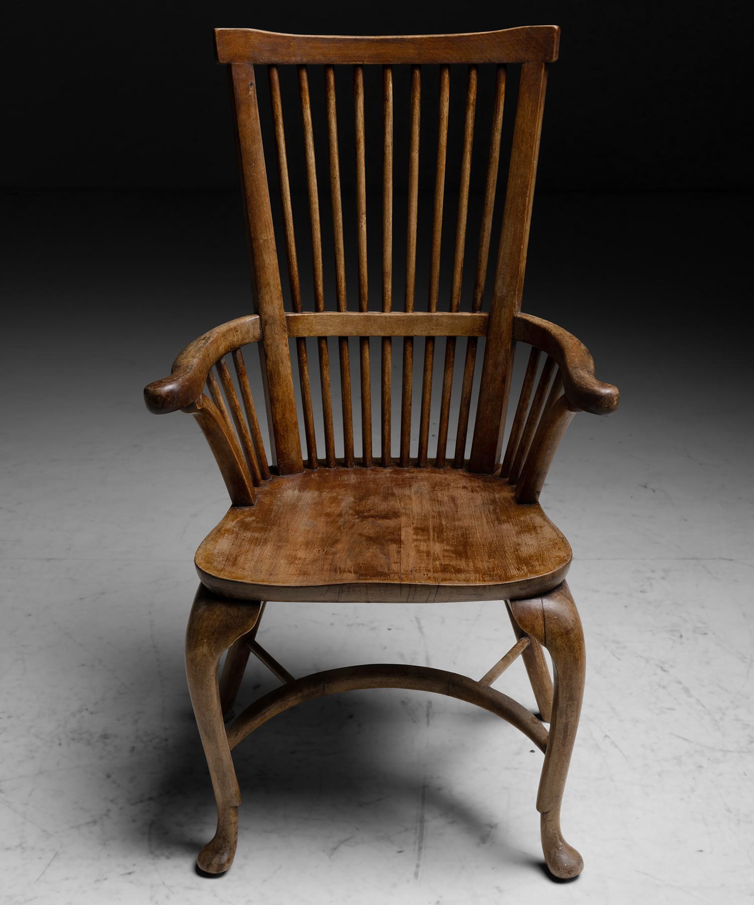 High Stickback Chairs, England, circa 1900 In Good Condition In Culver City, CA