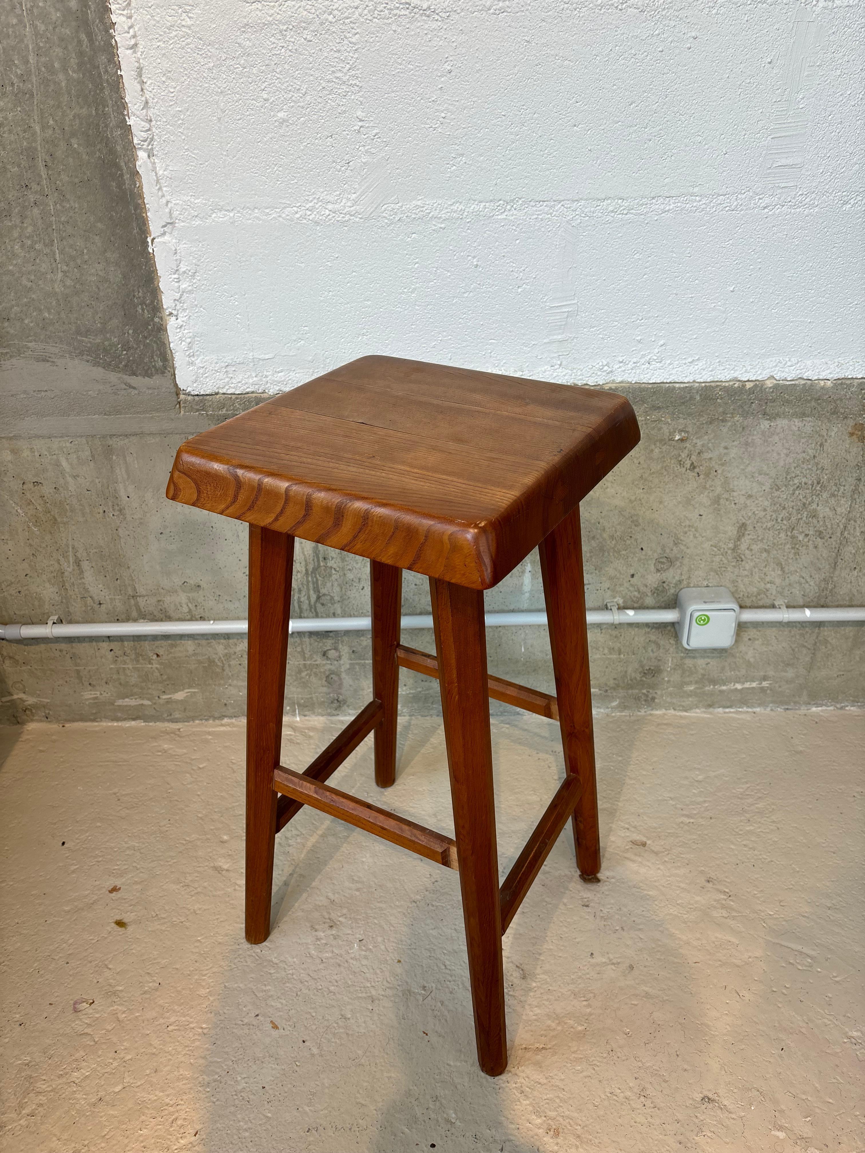 Hoher hocker von Pierre Chapo im Angebot 5