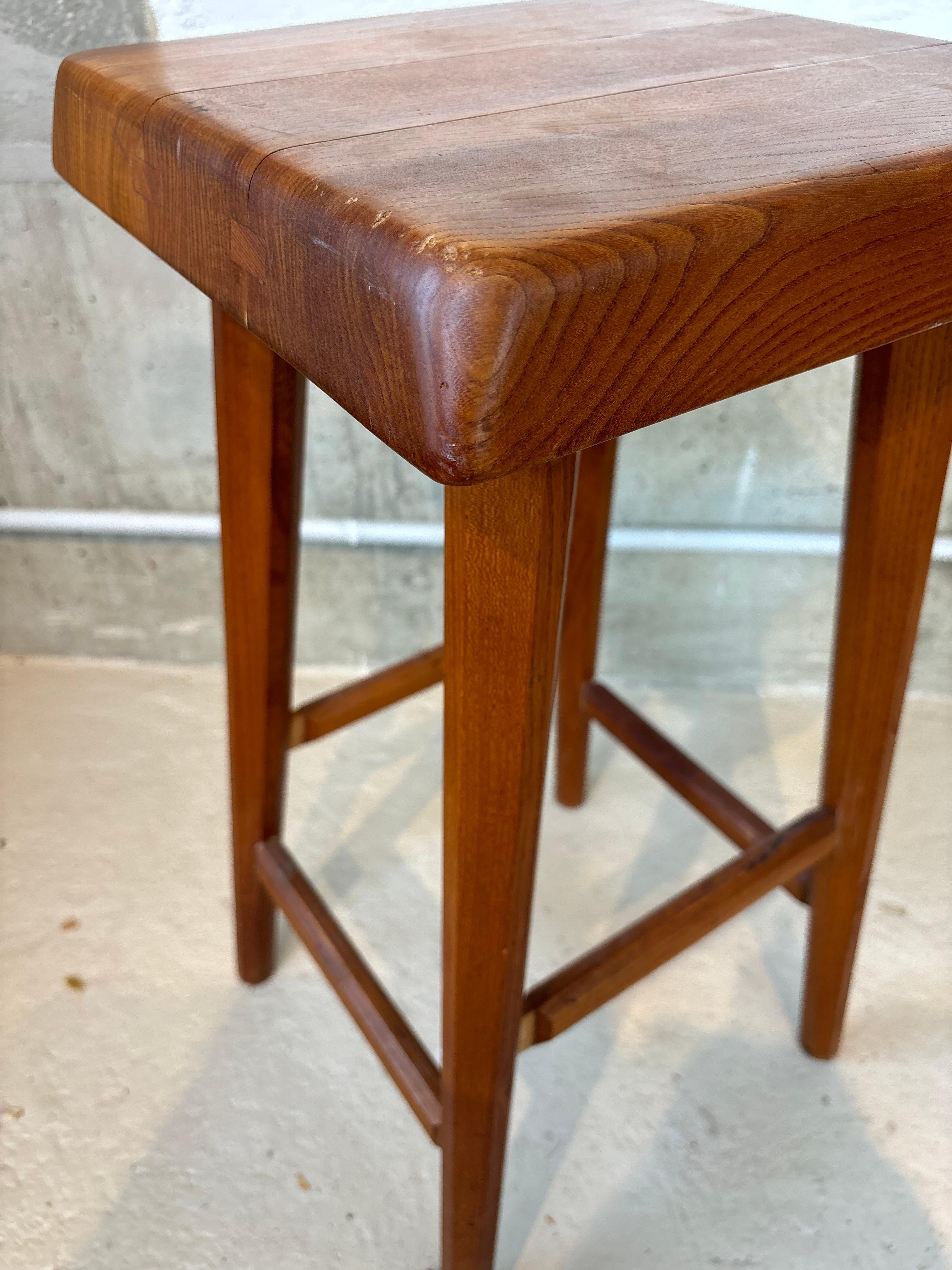 Hoher hocker von Pierre Chapo im Angebot 7