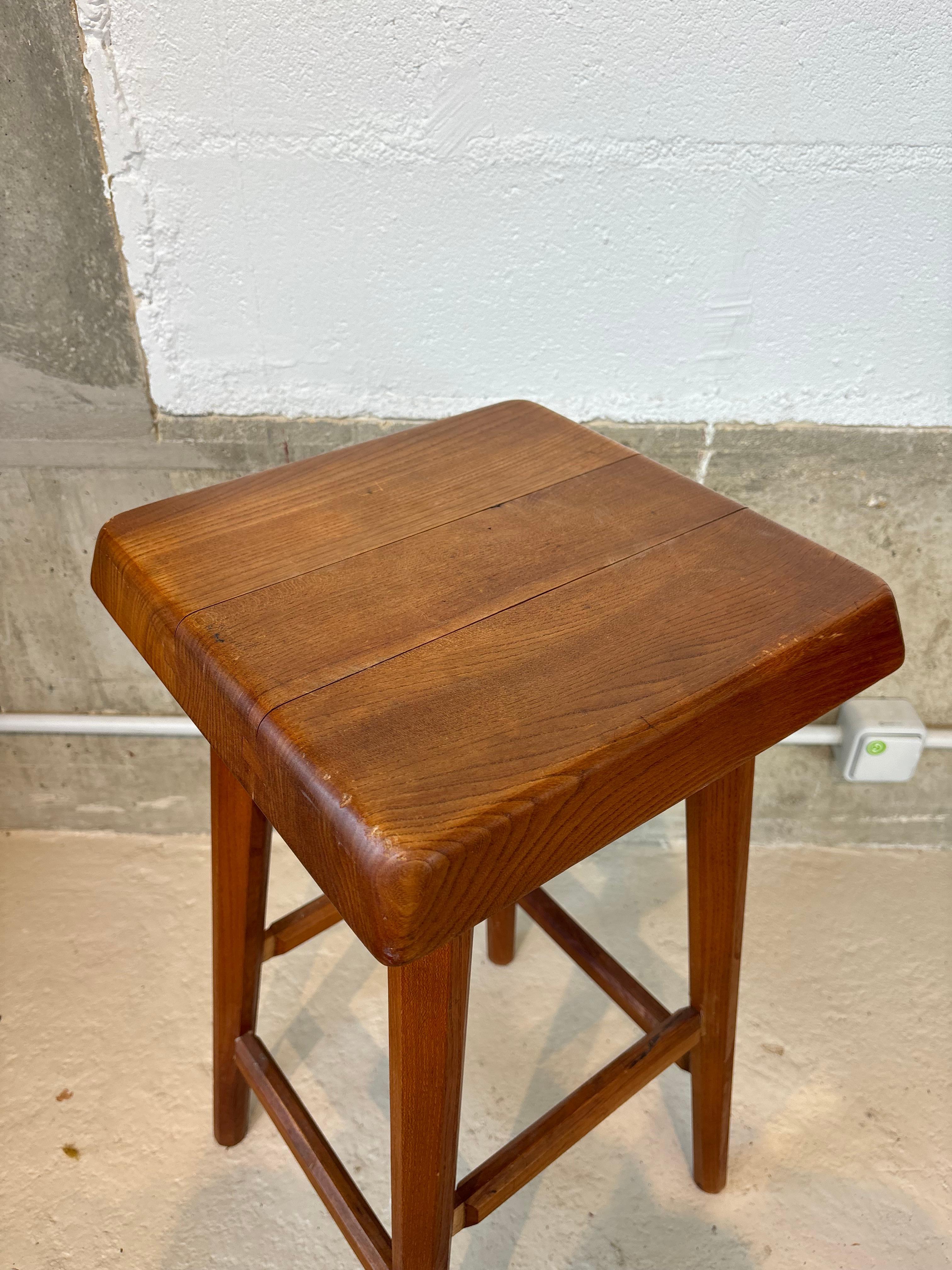 Hoher hocker von Pierre Chapo im Angebot 8