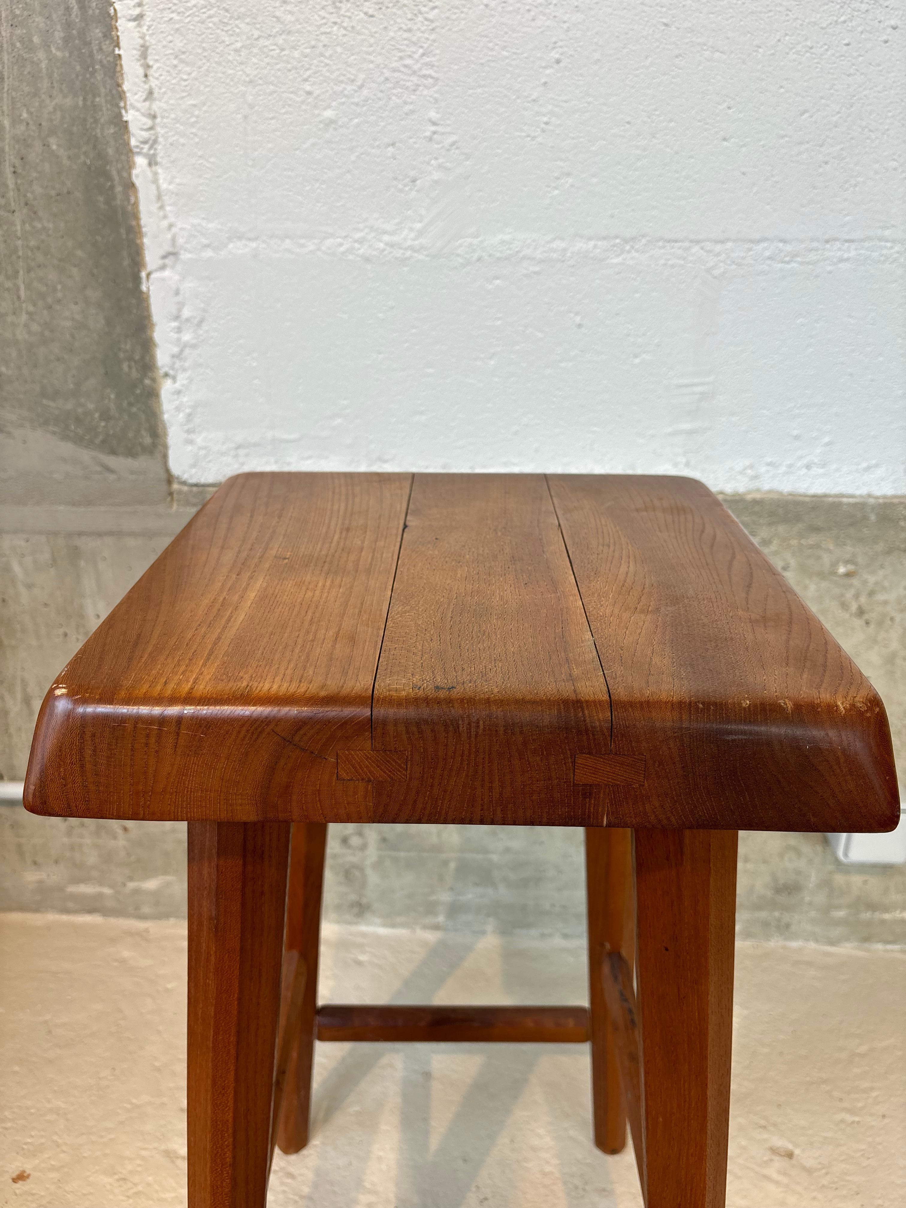 Hoher hocker von Pierre Chapo im Angebot 9