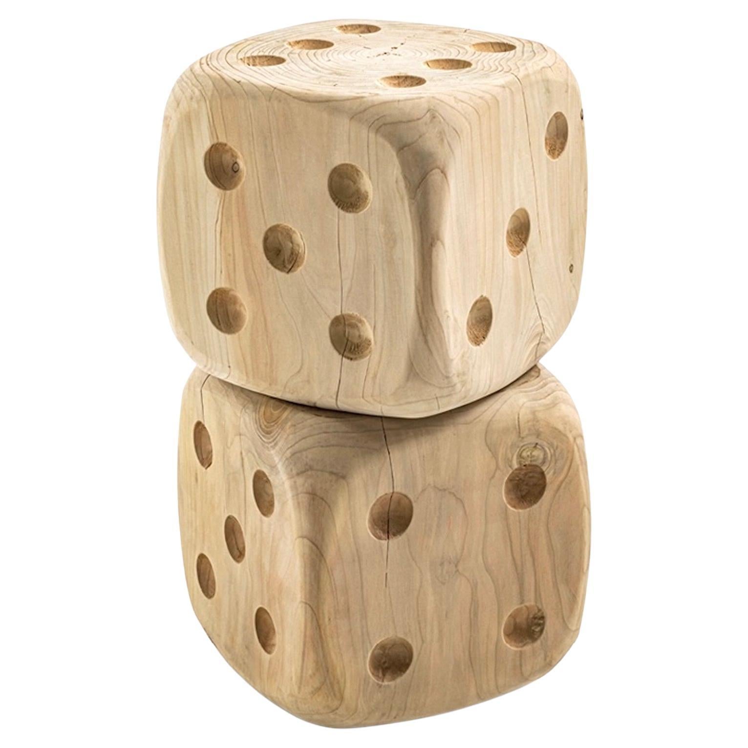 Tabouret haut fait d'un seul bloc de cèdre Riva 1920 Dadone Big en vente