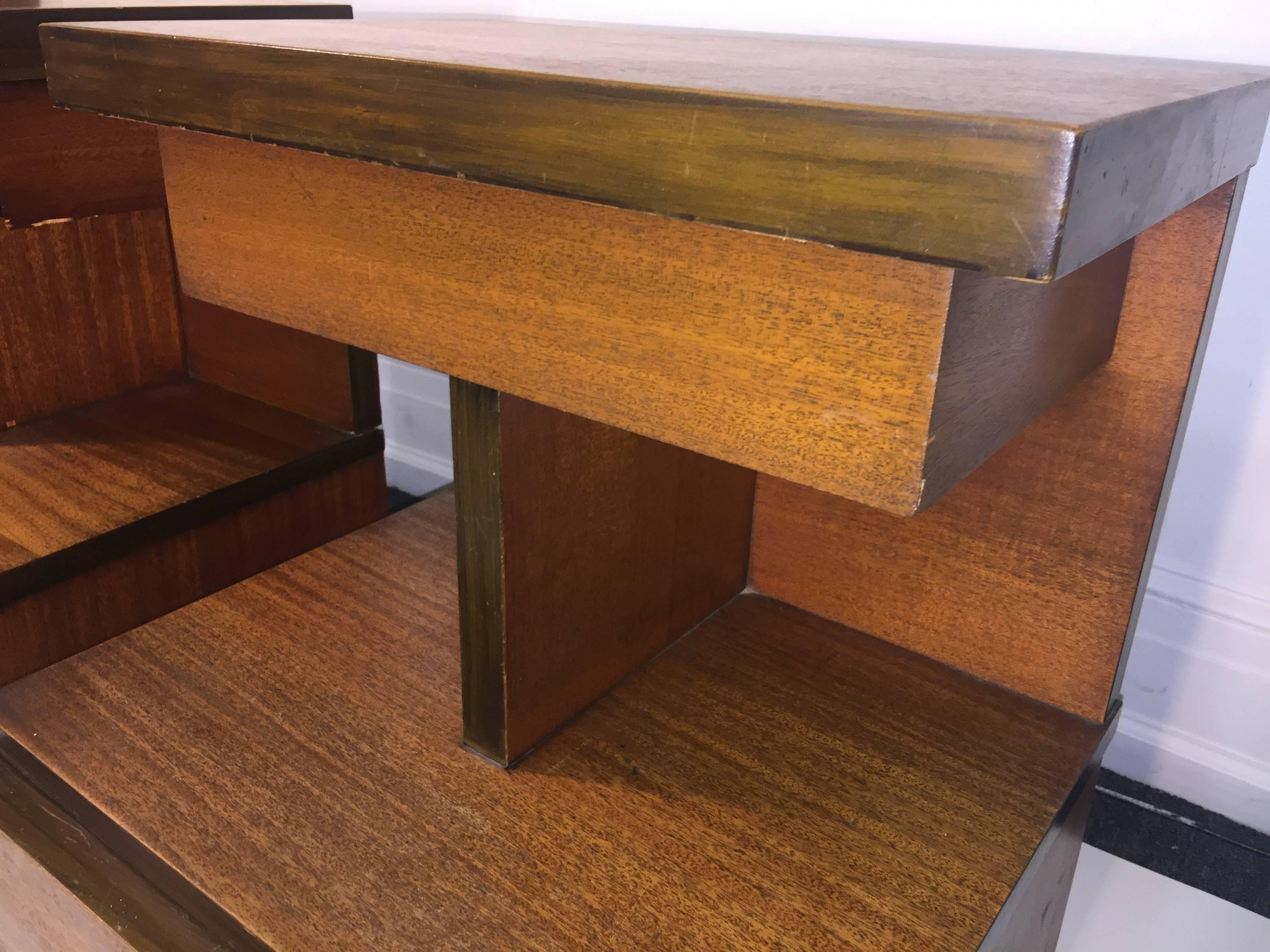 Mid-20th Century High Style American Modern Nightstands