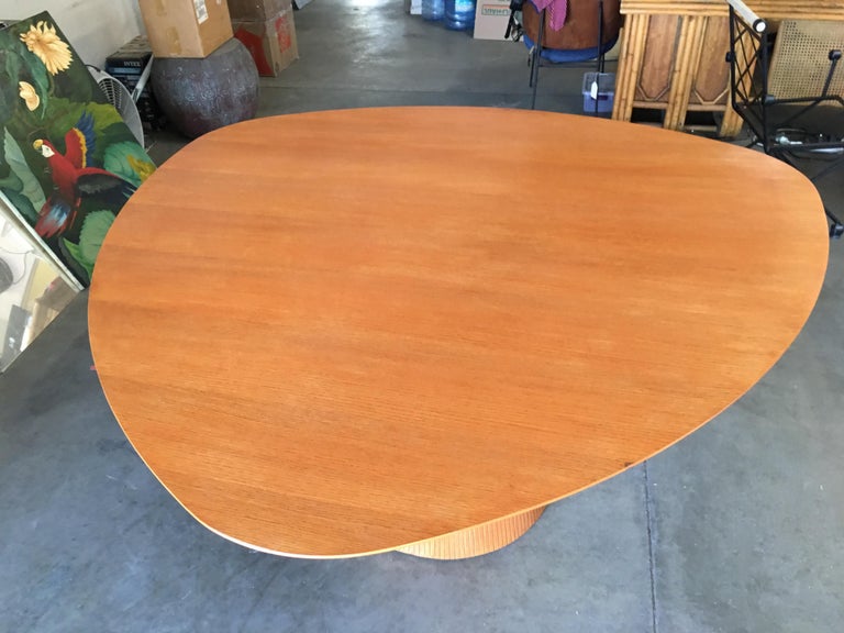 High Style Guitar Pick Shaped "Knife Edge" Dining Room Table with