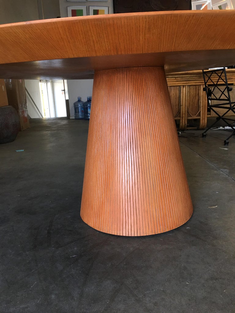 High Style Guitar Pick Shaped "Knife Edge" Dining Room Table with