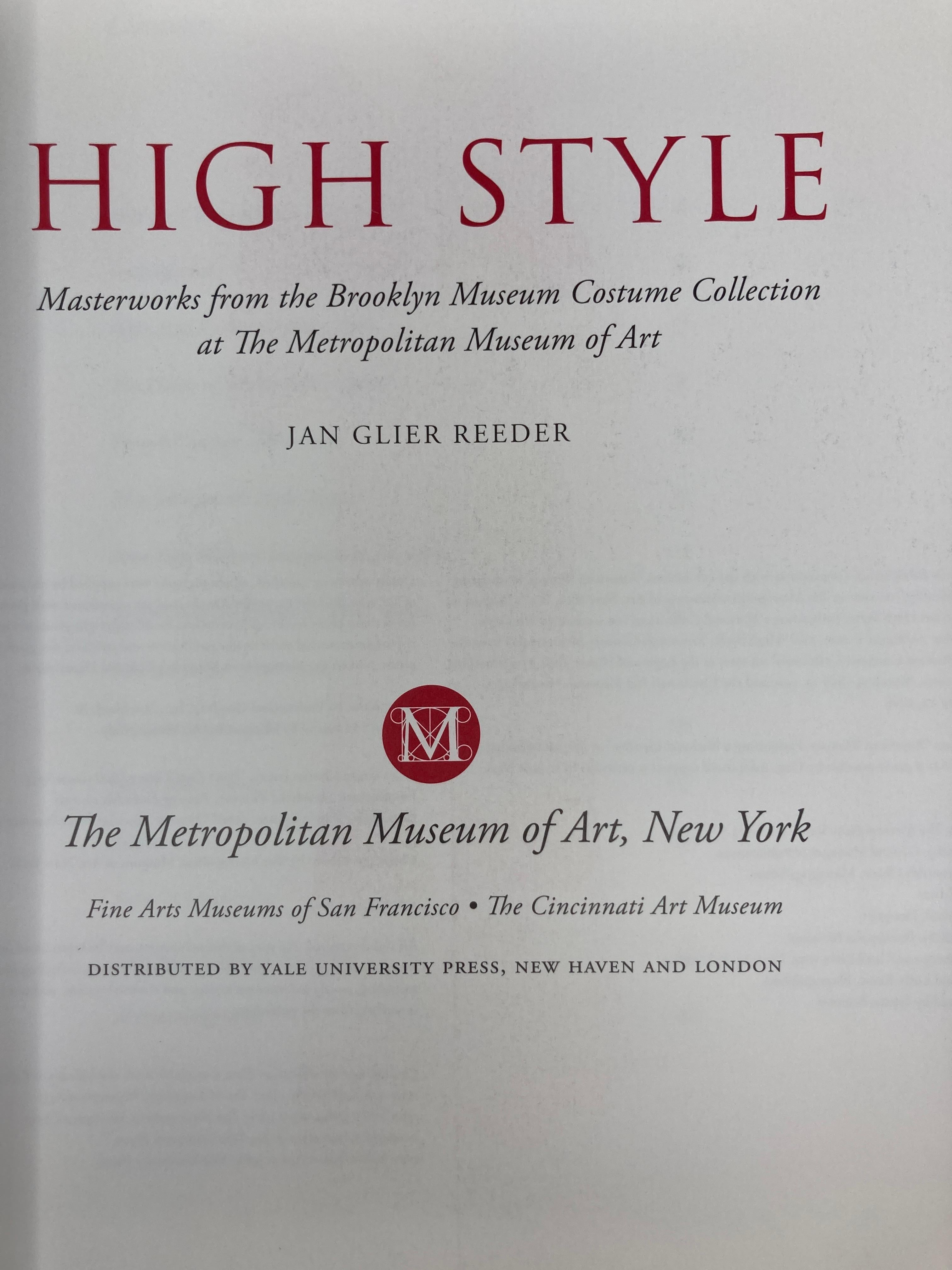 Alto stile: Opere d'arte della collezione di costumi del Brooklyn Museum in vendita 1