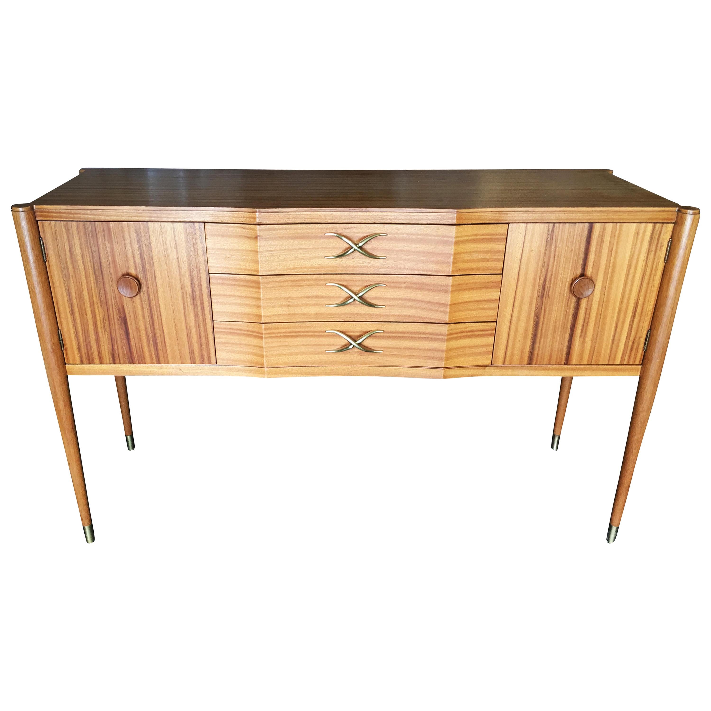 High Style Midcentury Mahogany Sideboard by Paul Frankl