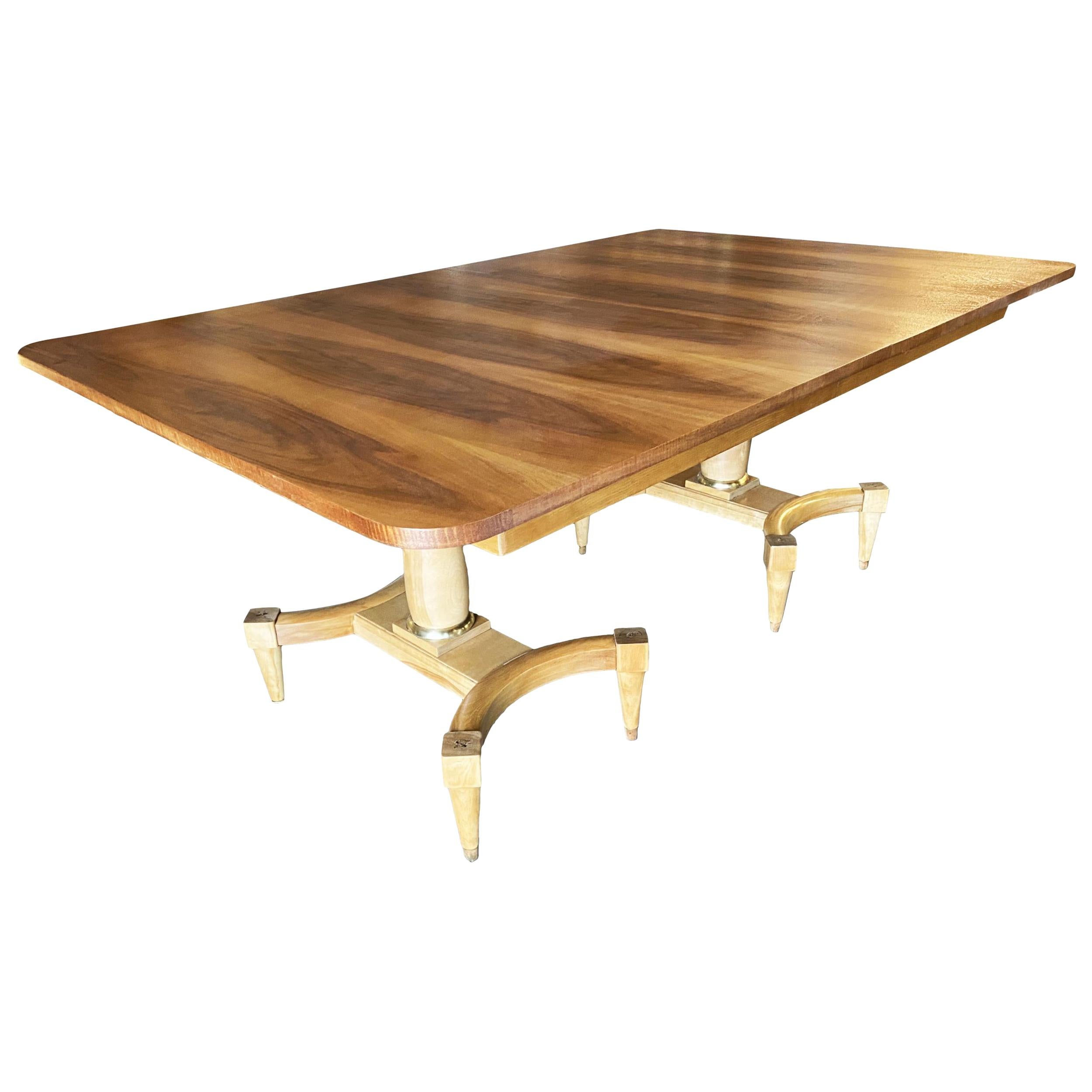 Midcentury Oval Formica Kitchen Dining Table with Chrome Legs at 1stDibs