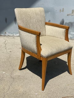 High Style Mid Century Reading Chair w/ Ottoman by Heywood Wakefield