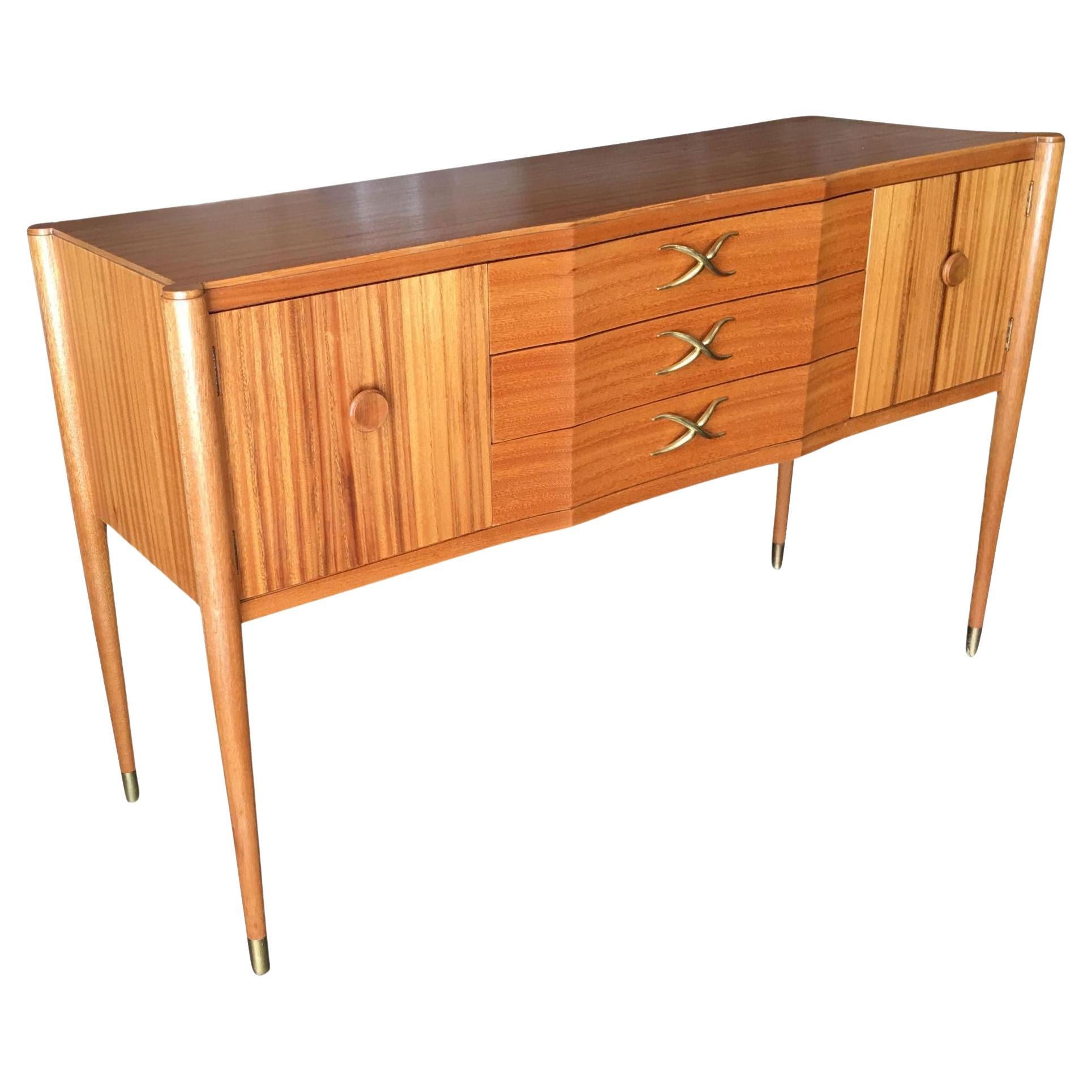 High Style Midcentury Mahogany Sideboard by Paul Frankl For Sale