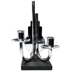 Candelero Art Decó Modernista de Alto Estilo