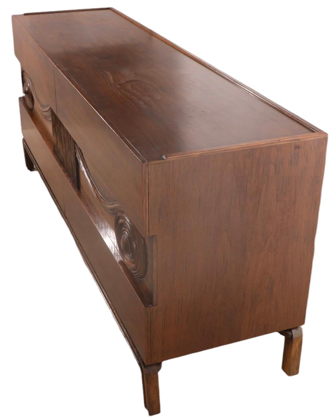 High Style Six Drawers Dresser by Edmond Spence Made in Sweden Ca. 1950's  For Sale 9
