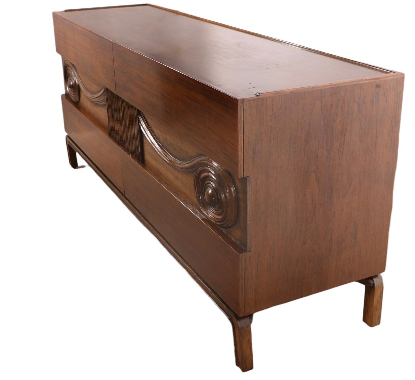 High Style Six Drawers Dresser by Edmond Spence Made in Sweden Ca. 1950's  For Sale 10