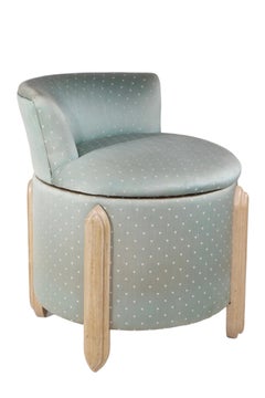 Taburete giratorio de estilo alto para tocador de Jay Spectre c 1970/1980's