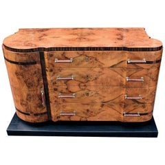 High Styled Art Deco Italian Sideboard, circa 1930