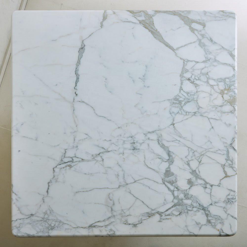 Stehtisch mit Calacatta-Marmorplatte von Joseph D'Urso für Knoll, 1990er Jahre 6