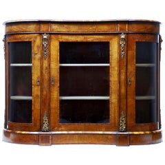 High Victorian 19th Century Walnut Credenza Sideboard