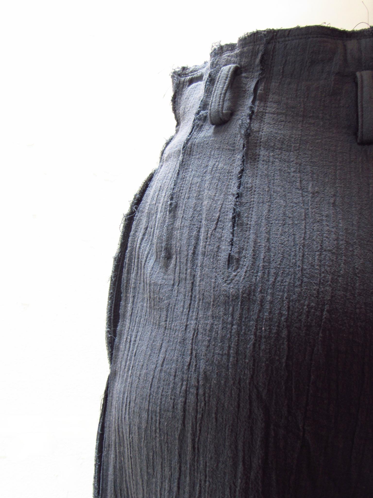 Women's High-Waisted Matsuda cotton petrol Pant For Sale