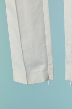 High waisted white trouser ALEXANDRE VAUTHIER