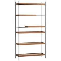 High Walnut Tray Shelf by Hanne Willmann