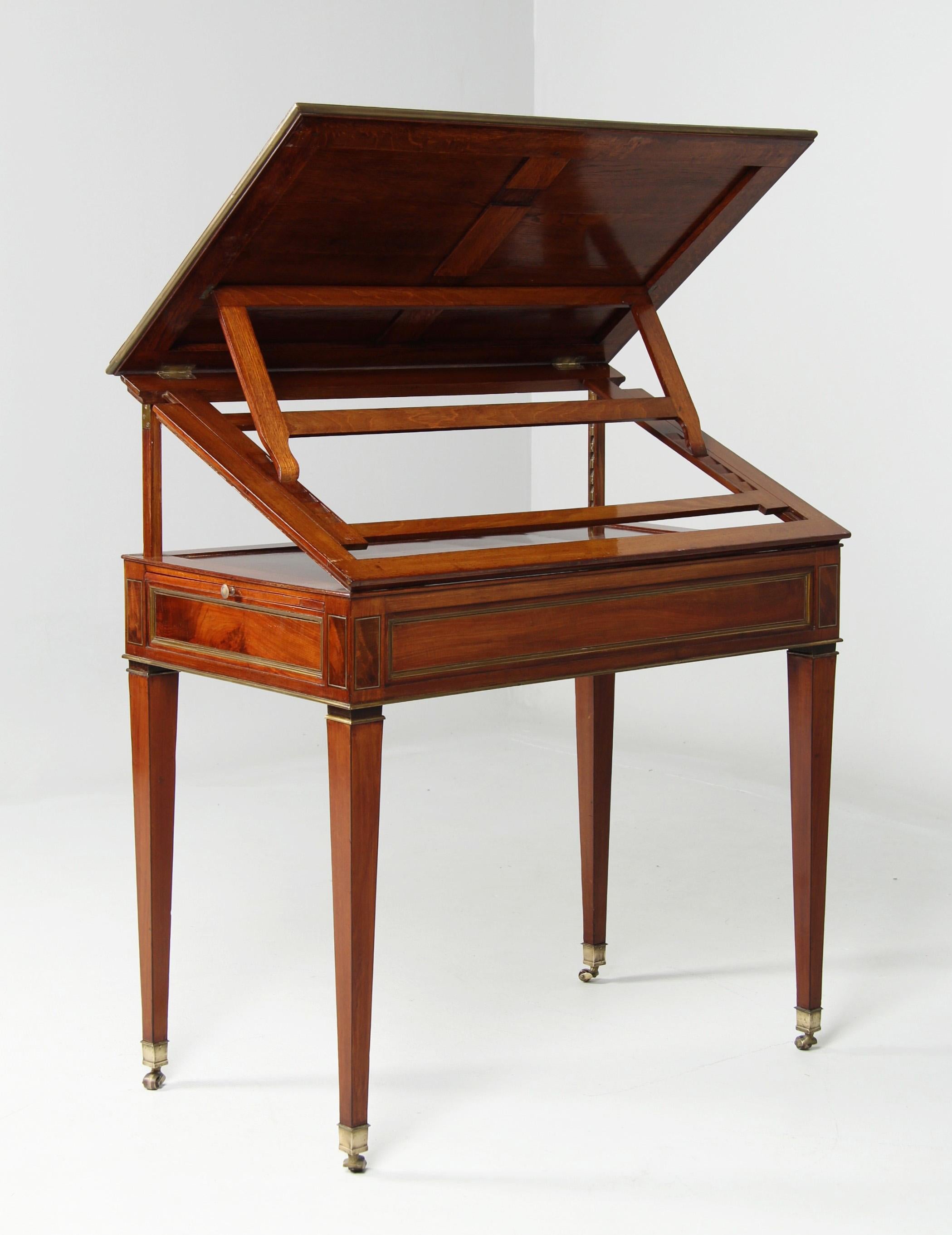 Highadjustable Architects Table - Table A Tronchin, France, Late 18th Century In Good Condition In Greven, DE