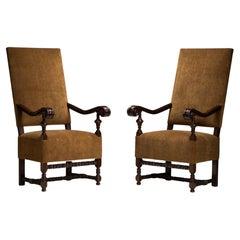 Highback Armchairs, England circa 1890