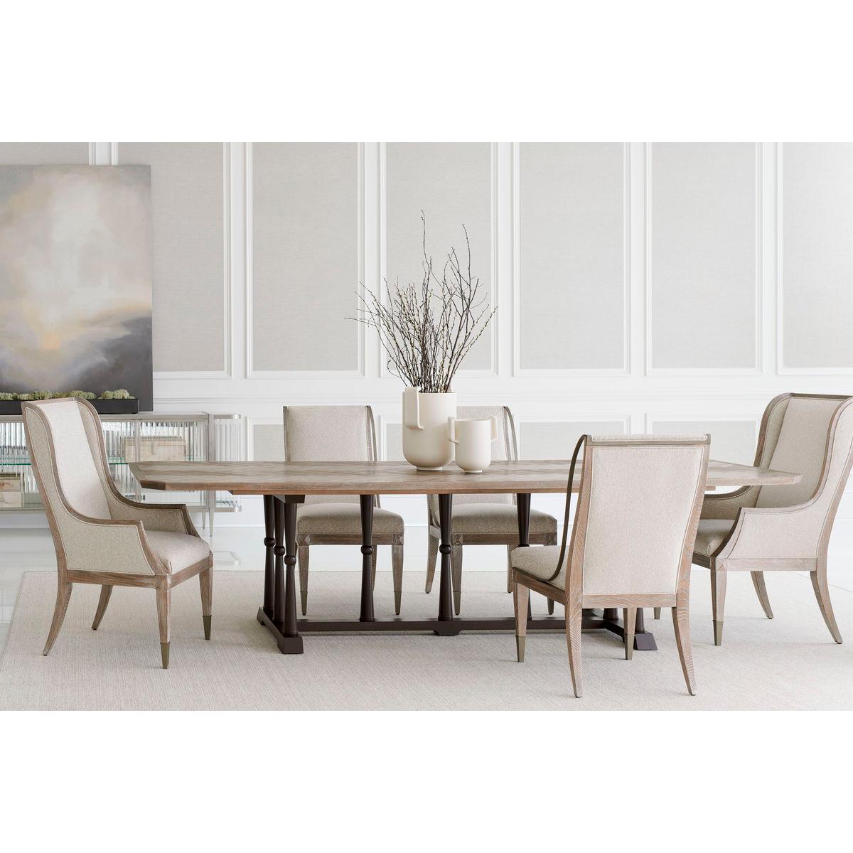 Contemporary Highback Ash Modern Dining Armchair For Sale