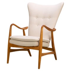 Highback Chair by Henry Schubell for Vik & Blindheim, Denmark, 1950s