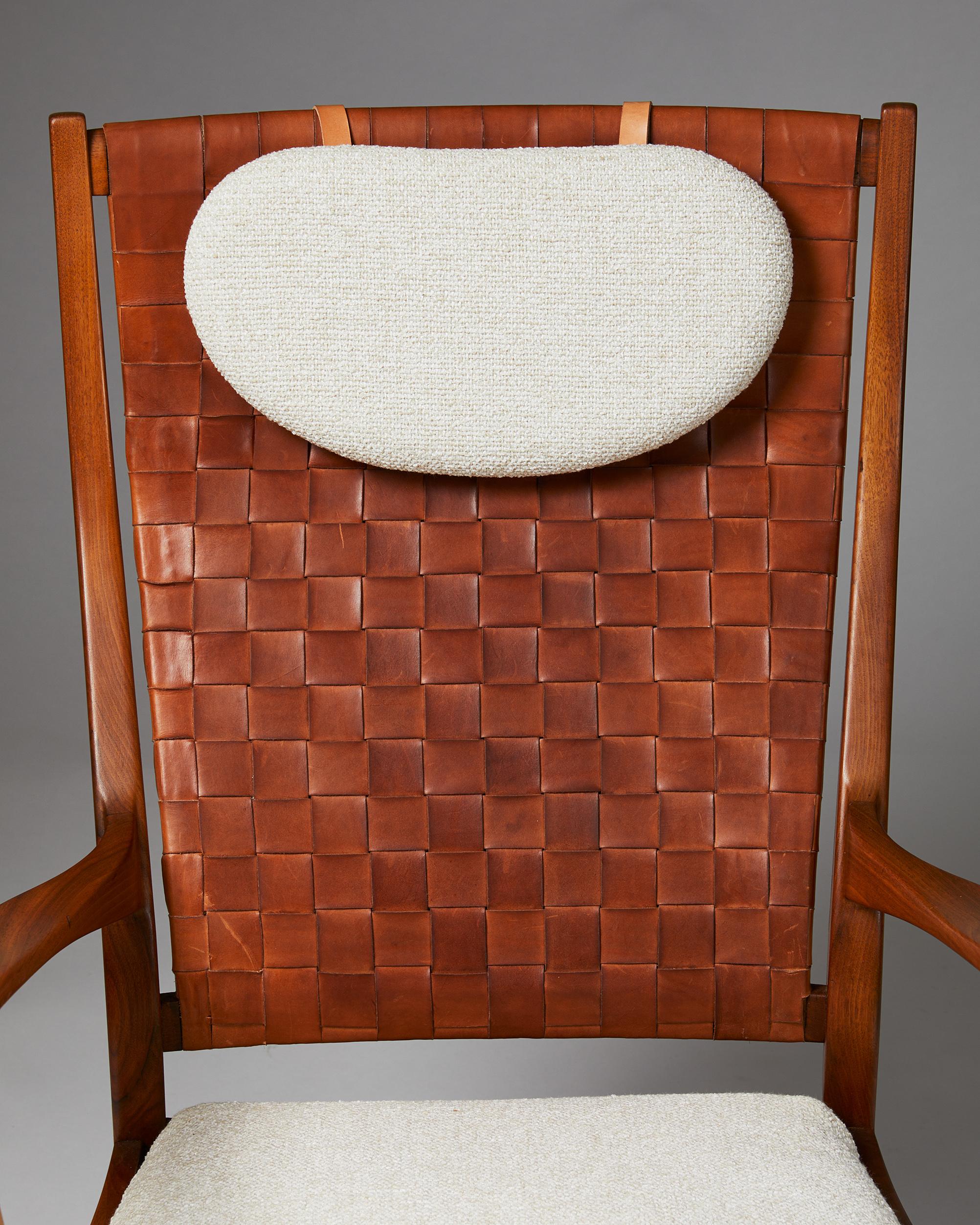 Highback Easy Chair Designed by Erik Kolling Andersen for Peder Pedersen 4