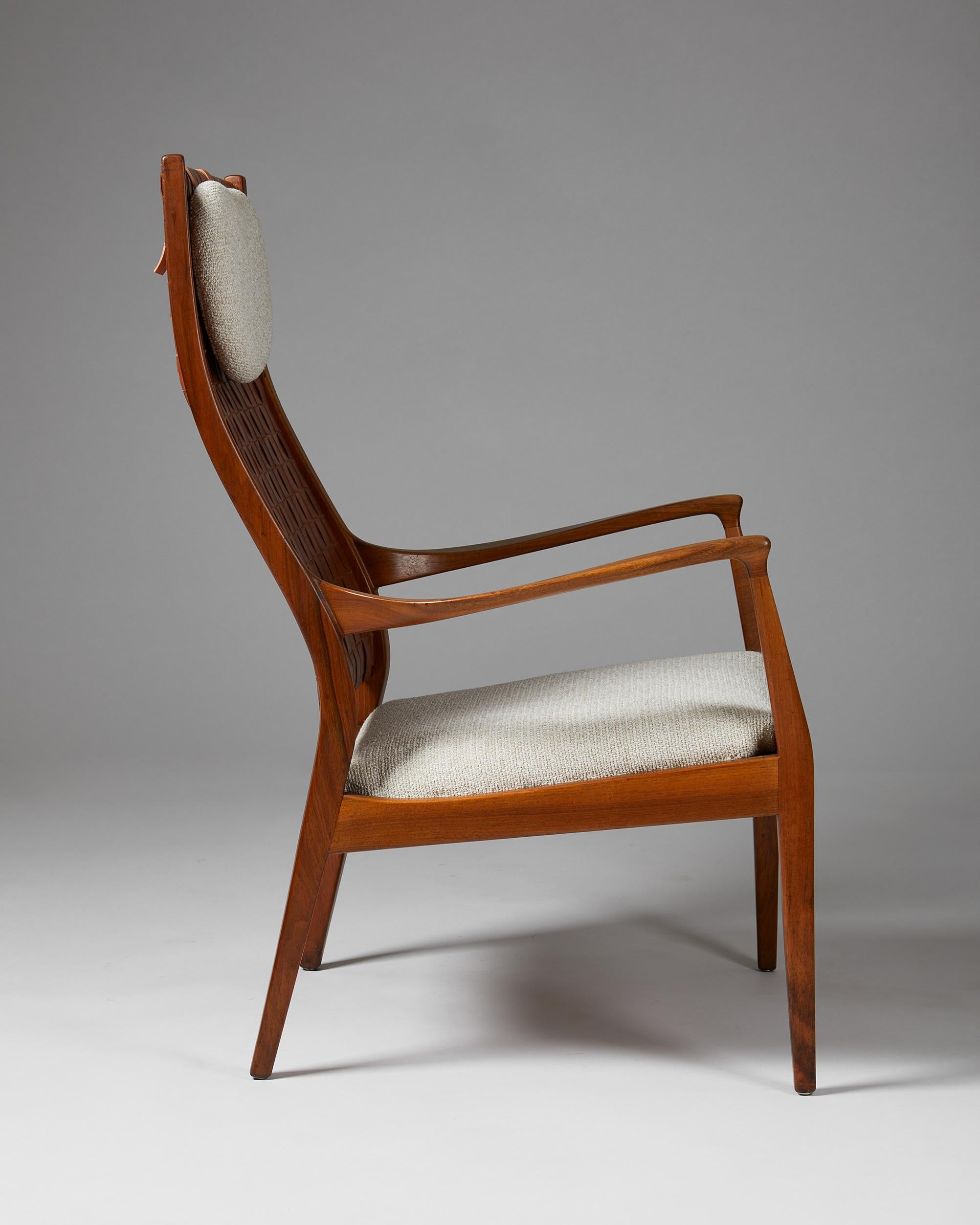 Highback Easy Chair Designed by Erik Kolling Andersen for Peder Pedersen 1