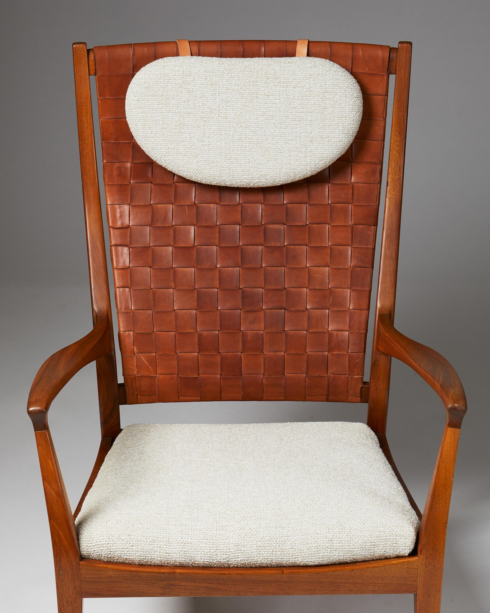 Highback Easy Chair Designed by Erik Kolling Andersen for Peder Pedersen 2