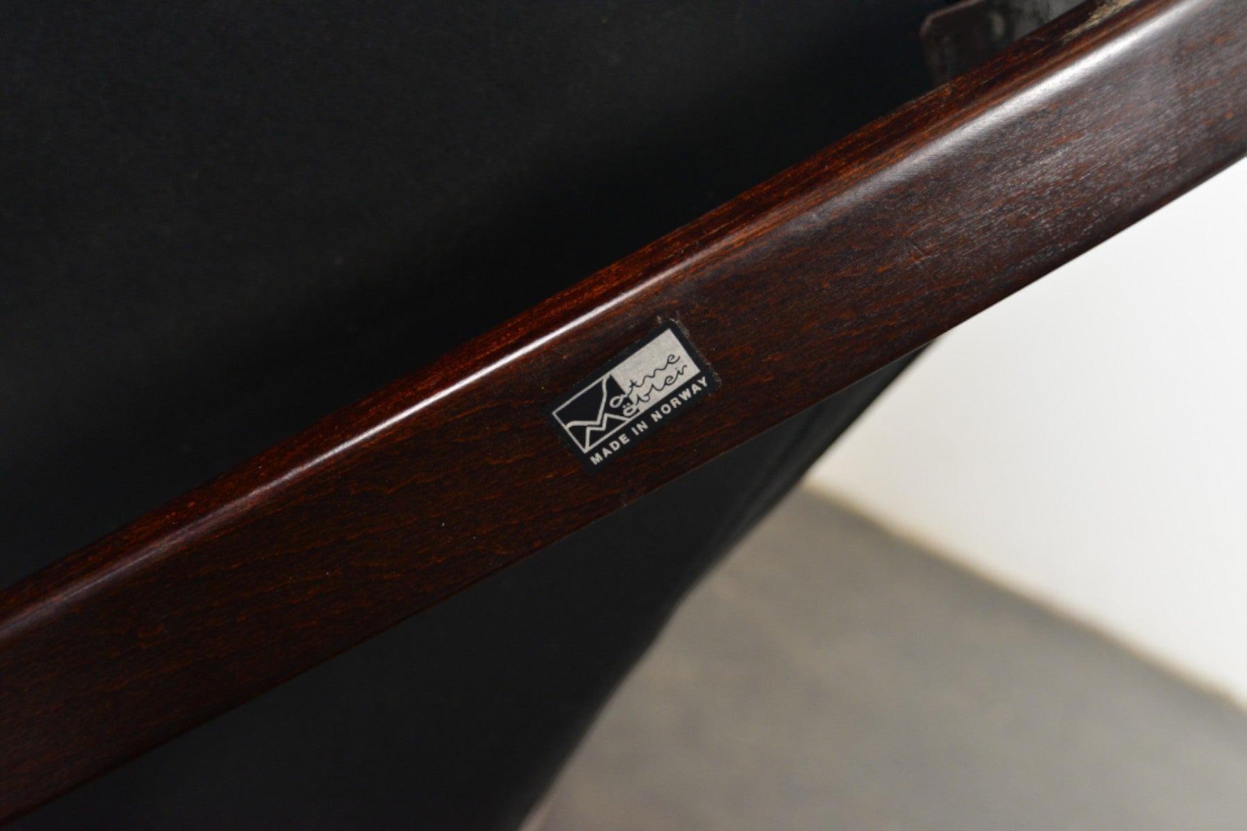 Chaise longue Falcon à dossier haut en cuir Brown en vente 3