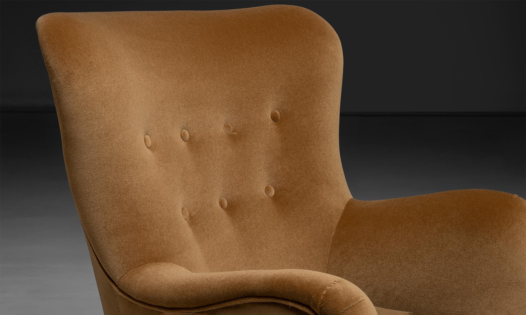 Highback Lounge Chair, America 1950 In Good Condition For Sale In Culver City, CA