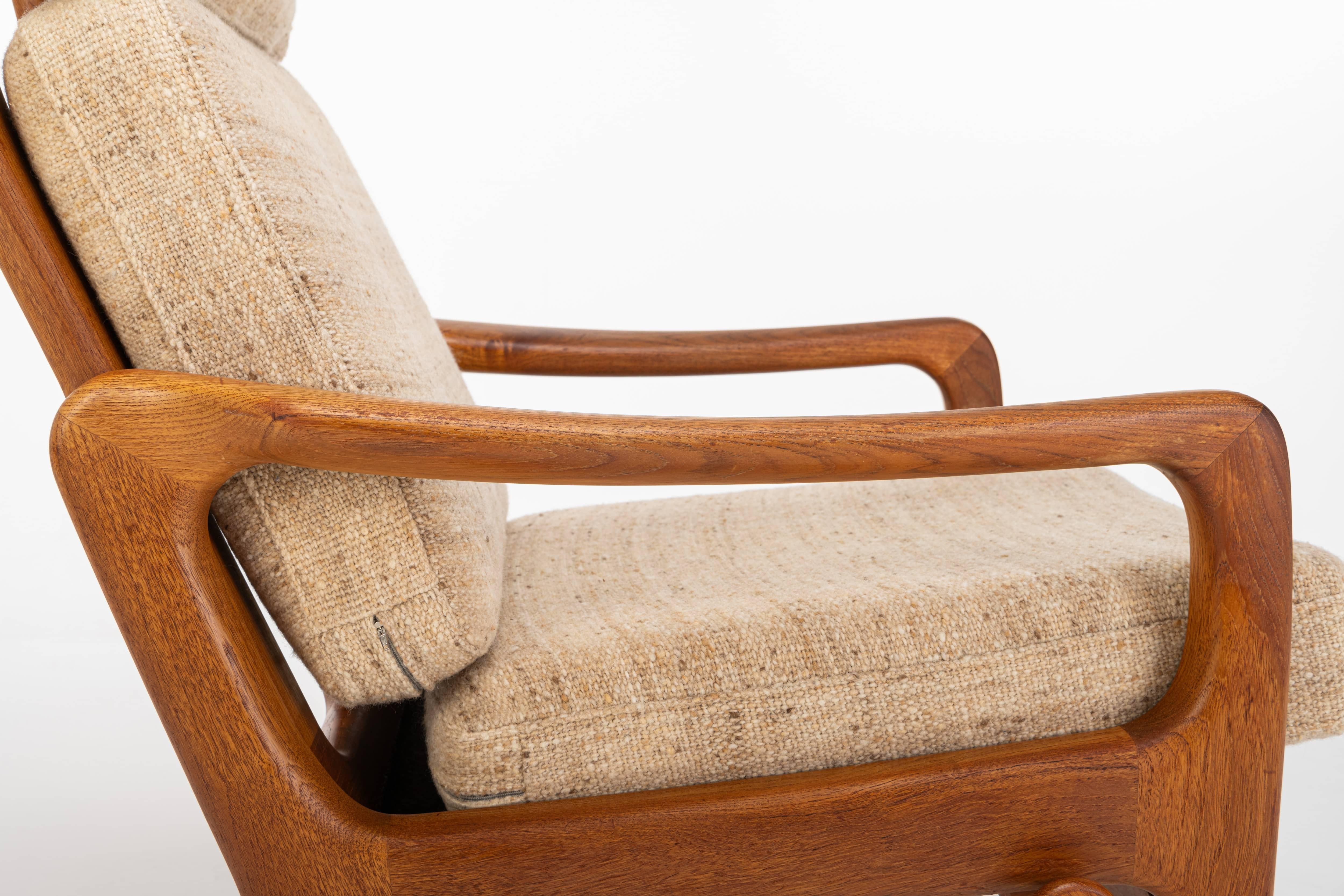 Highback lounge chair by Juul Kristensen for JK Denmark, 1960s 6
