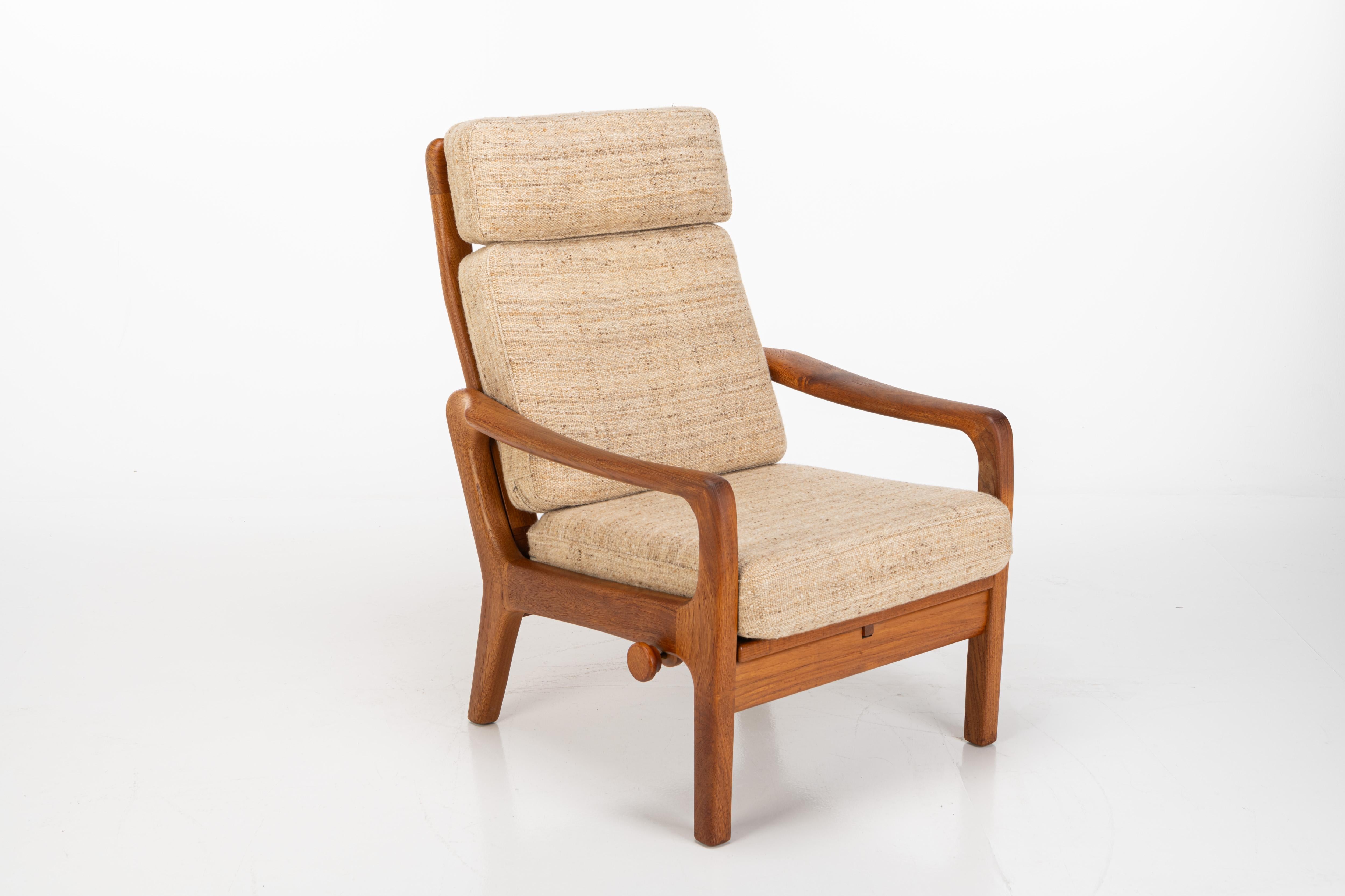 Highback lounge chair by Juul Kristensen for JK Denmark, 1960s 11