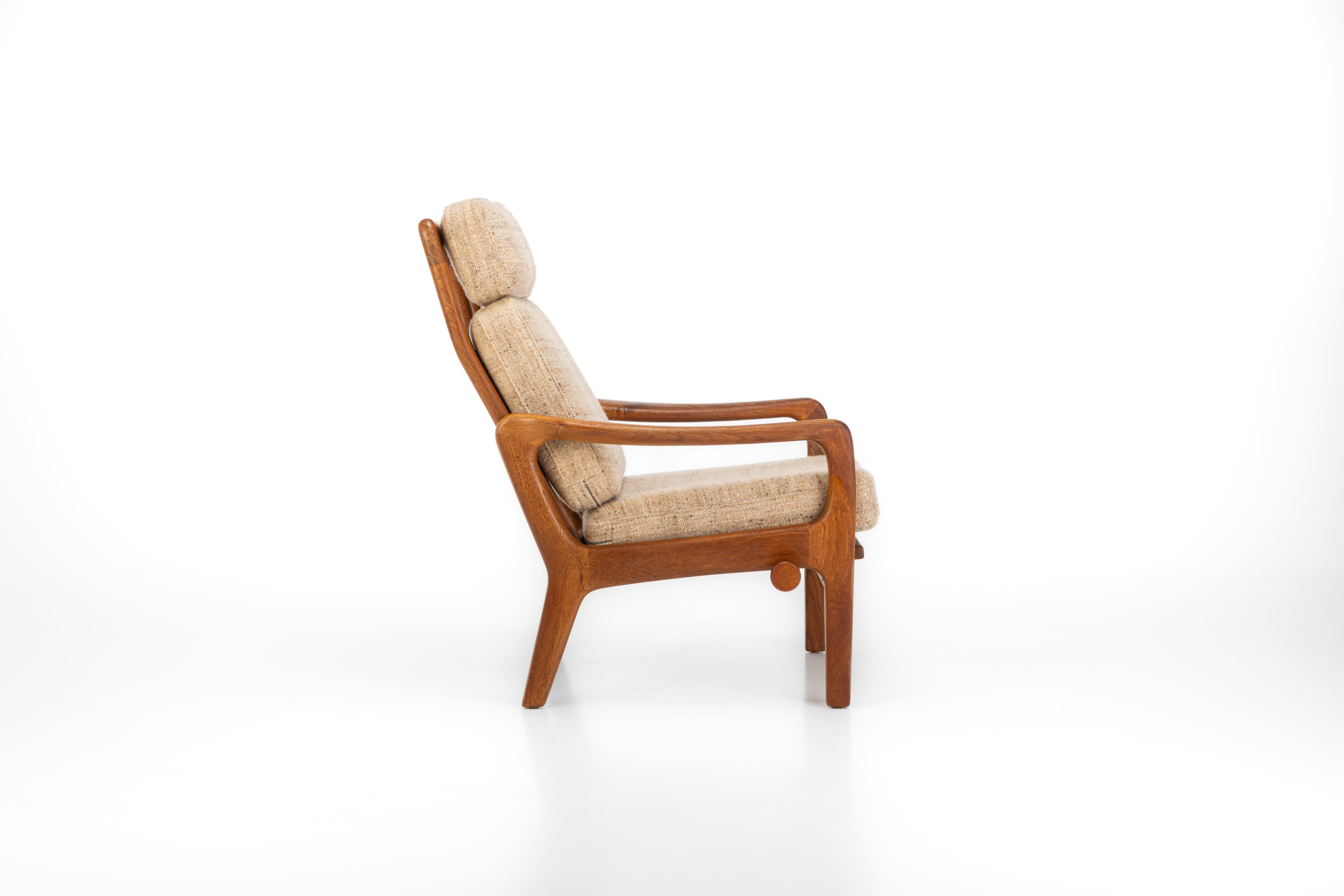 Highback lounge chair by Juul Kristensen for JK Denmark, 1960s In Good Condition In Ranst, VAN