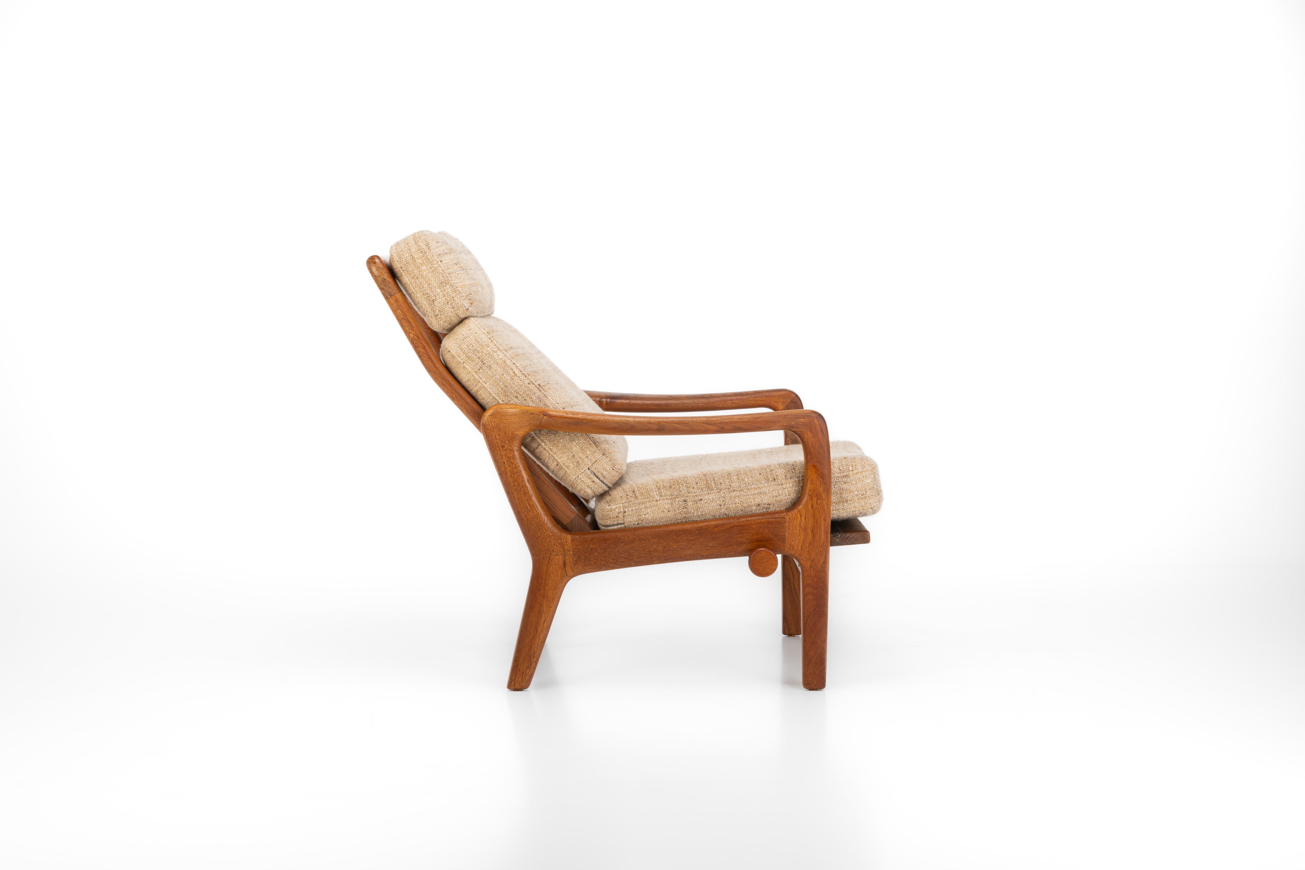 Fabric Highback lounge chair by Juul Kristensen for JK Denmark, 1960s