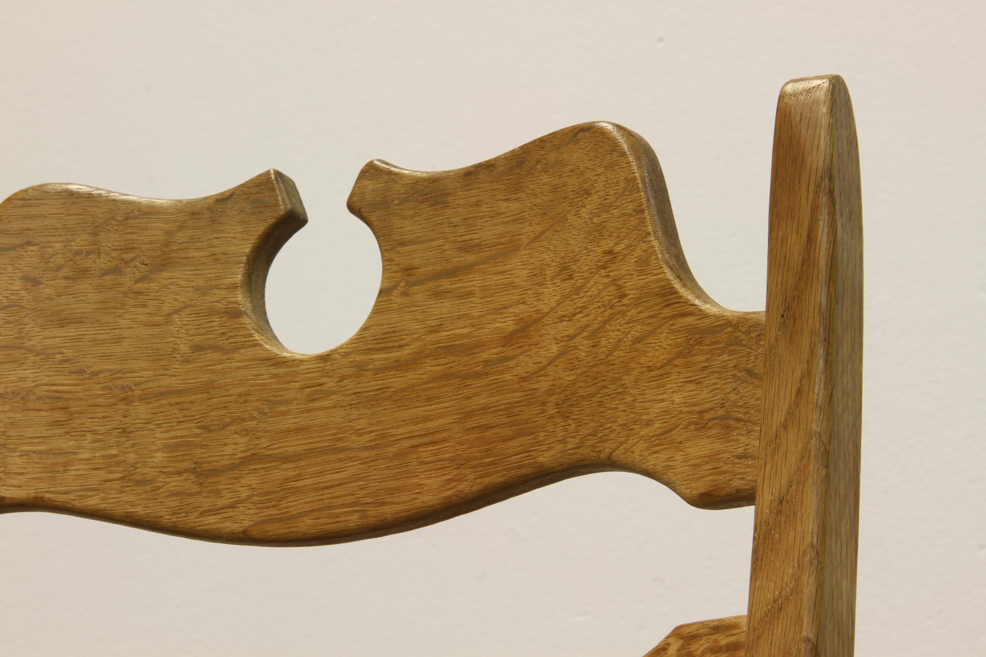 Sillas Highback Razorblade Light Oak de Henning Kjærnulf, años 60, diseño danés en venta 3