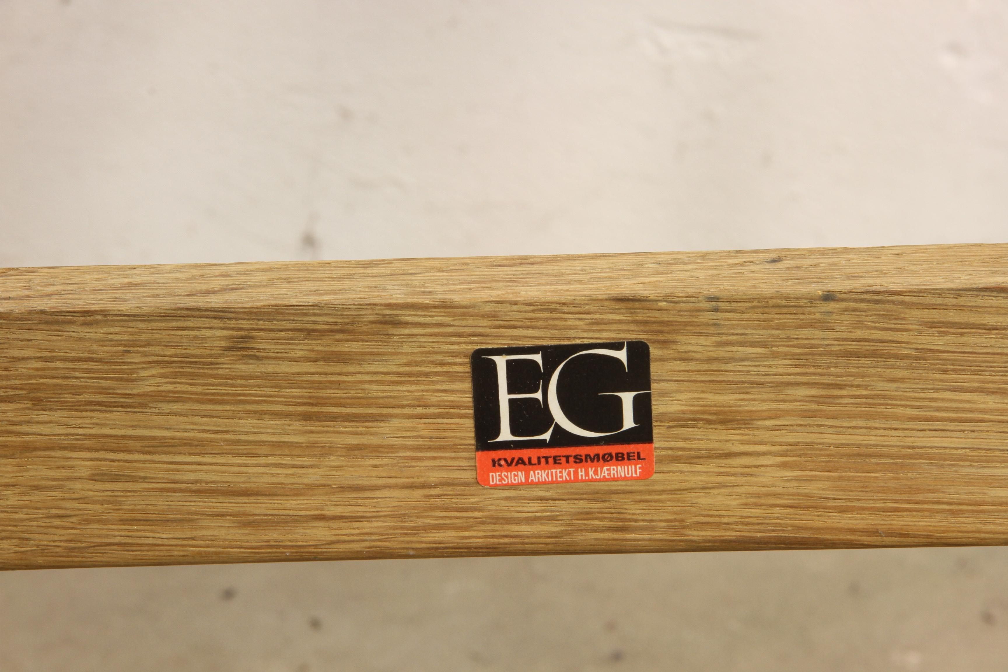 Sillas Highback Razorblade Light Oak de Henning Kjærnulf, años 60, diseño danés en venta 4