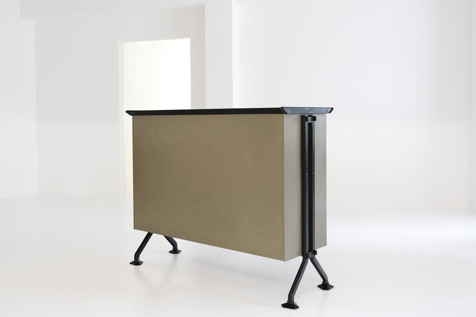 20th Century Highboard ARCO Arredamenti Metallici Serie by Studio BBPR for Olivetti, 1963