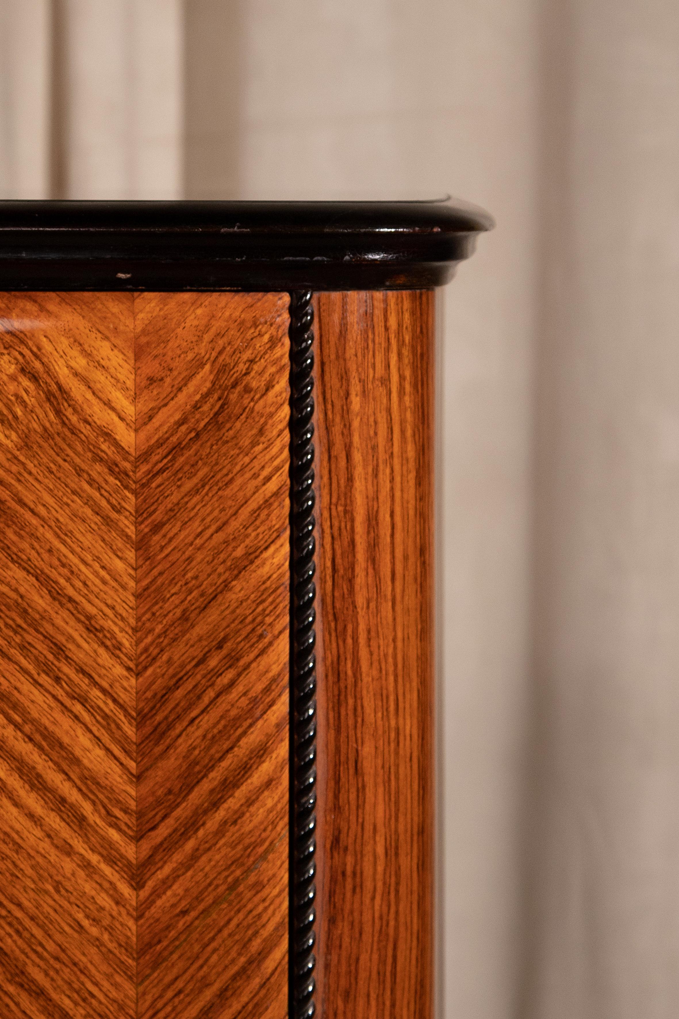 Highboard Bar anni con base in marmo, Italia, anni 50 In condizioni buone in vendita a Correggio, IT