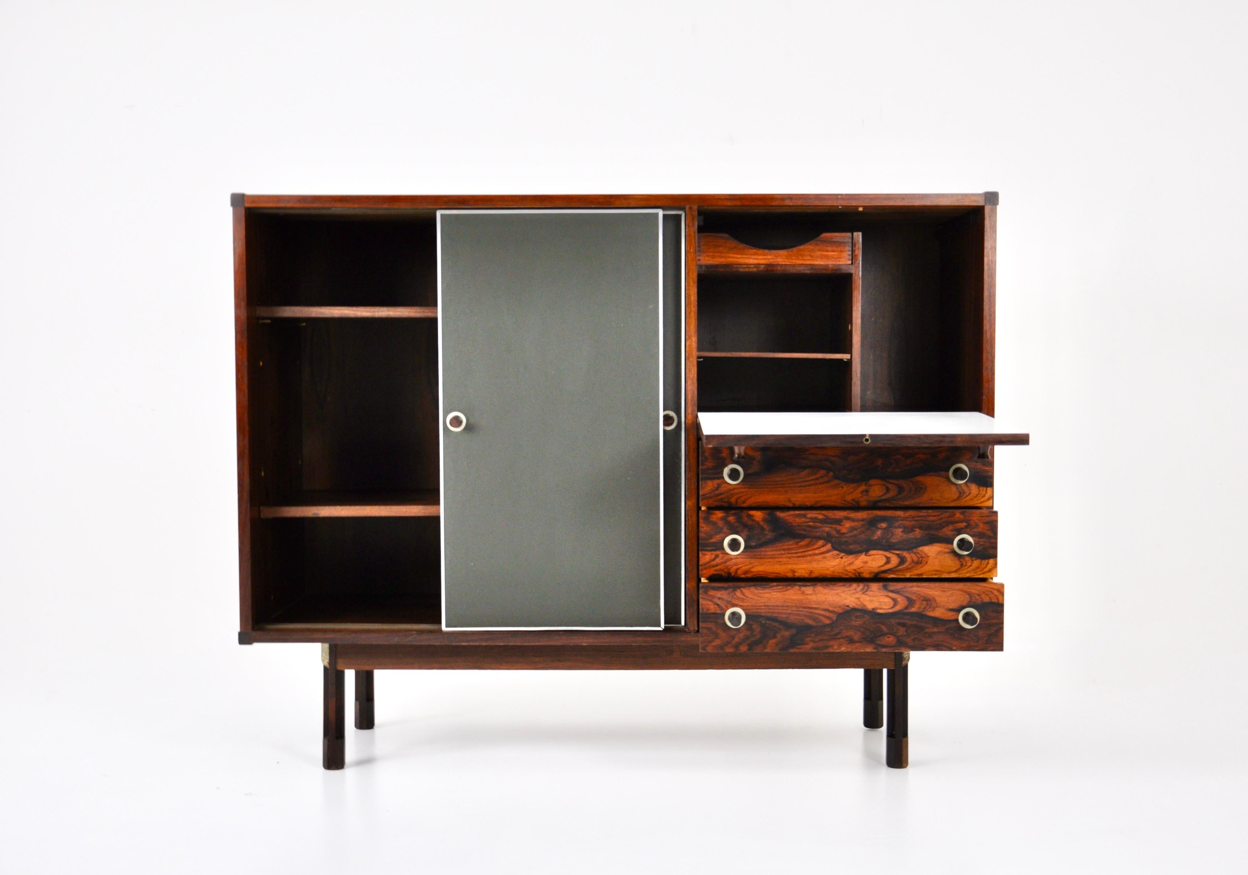 Wood Highboard by George Coslin for 3V, 1960s