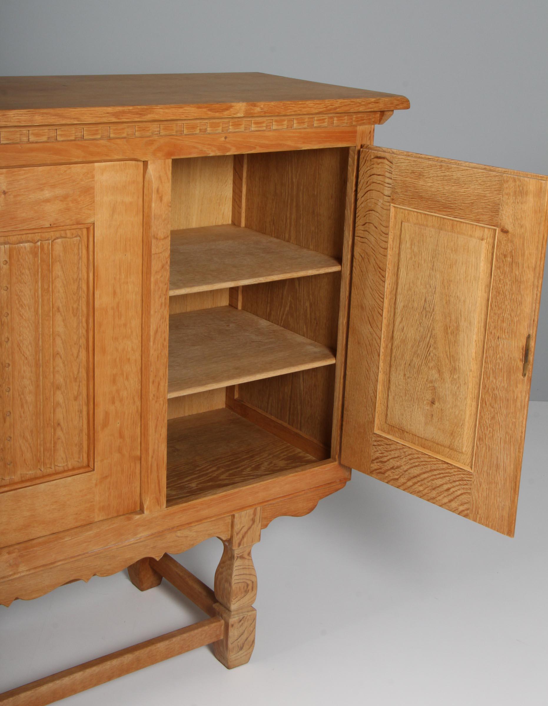 Oak Highboard by Henry Kjærnulf For Sale