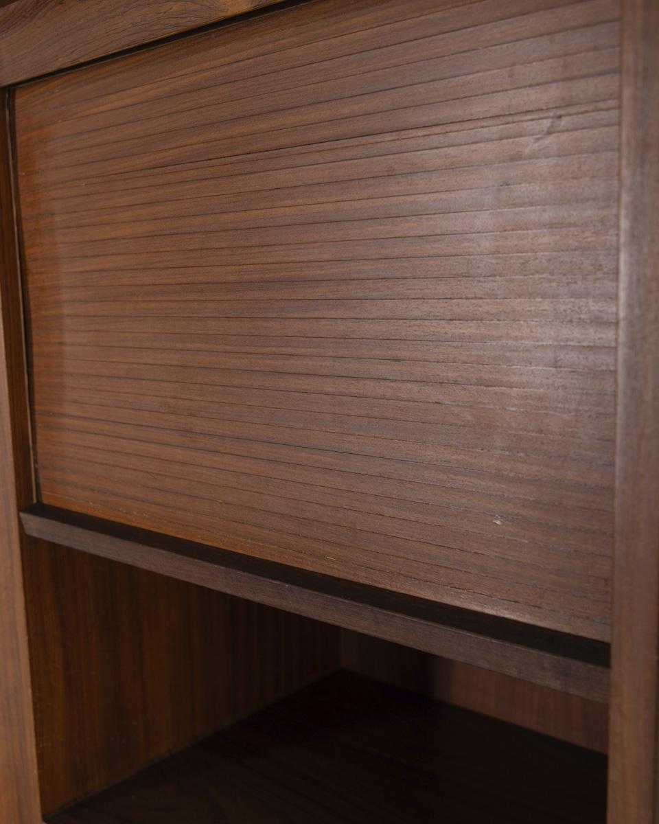 Mid-20th Century Highboard vintage 60s wooden sideboard baroque design For Sale